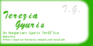 terezia gyuris business card